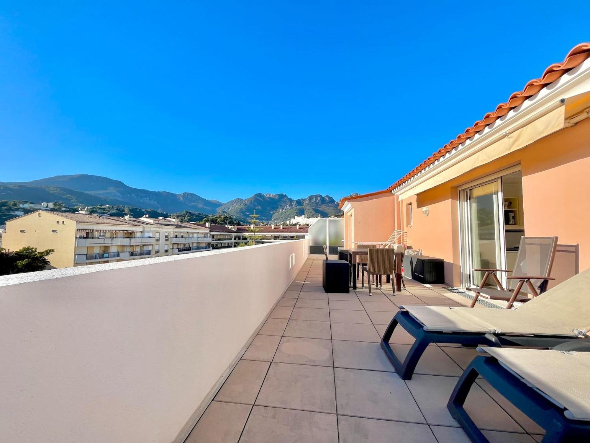 Apartament "Le Rooftop Des Rivages" Immense Terrasse, Centre Mentona Zewnętrze zdjęcie